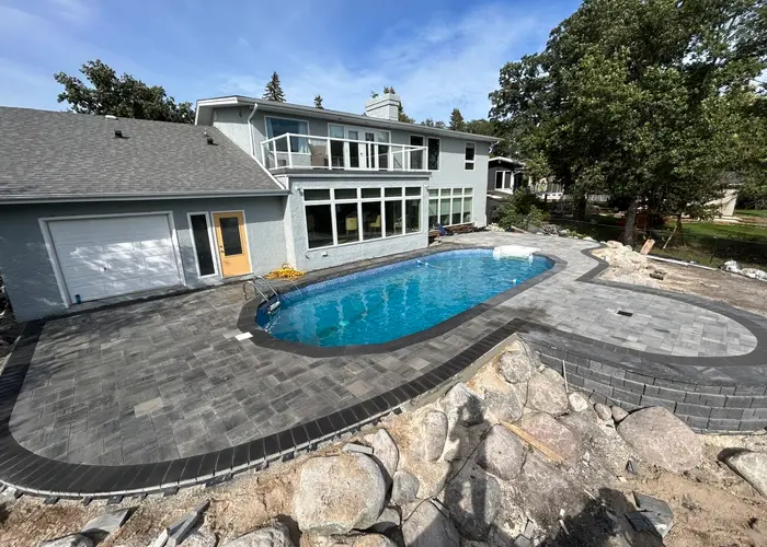 Pool-Side Hardscaping