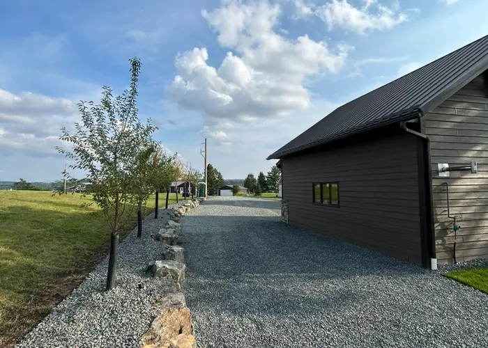 Stone Driveway Border