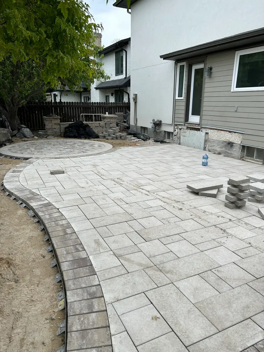 Herringbone Paver Patio